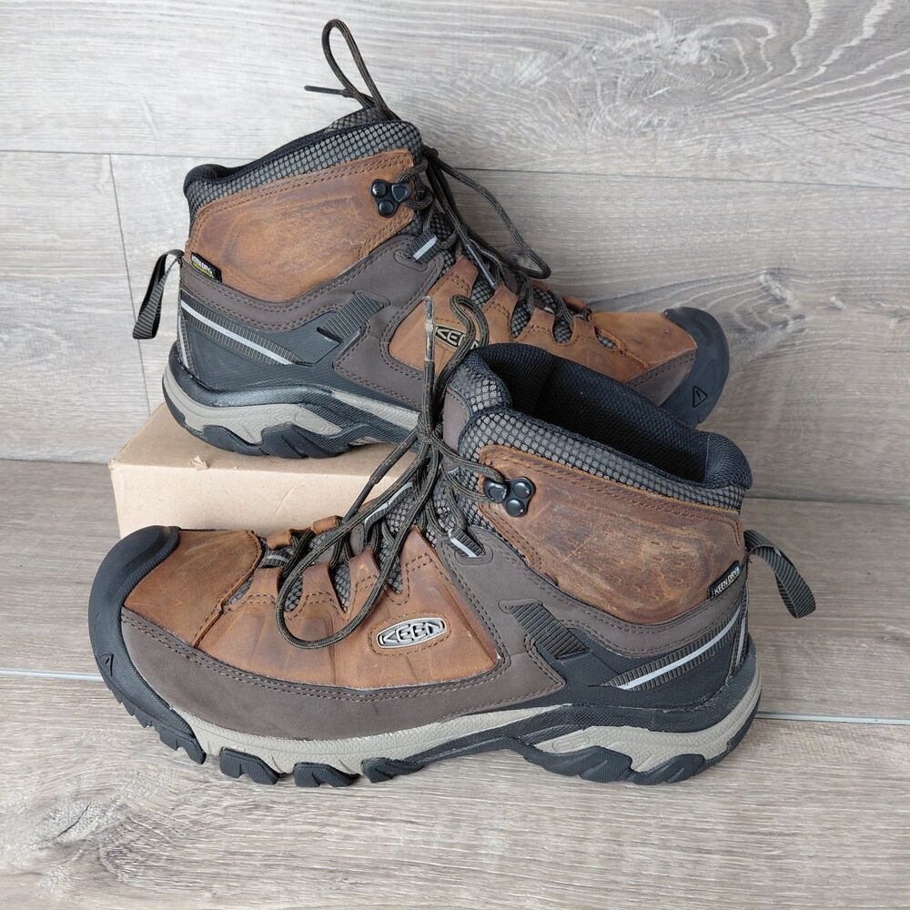 Keen Targhee III Boots Mens 11 Brown Leather Mid Ankle Waterproof Trail Hiking
